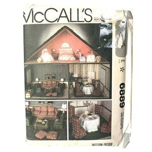 McCall's 6889 Sewing Pattern Dollhouse Furniture & Accessories UNCUT